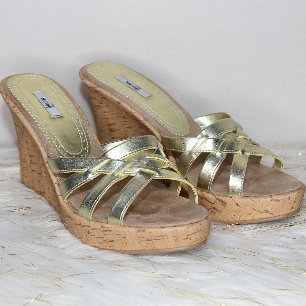 Golden Cork Wedges